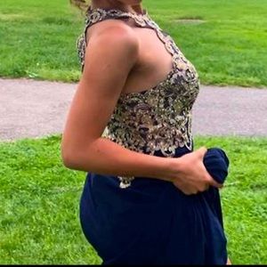 Beautiful prom dress, worn about 2 hrs. Excellent condition.